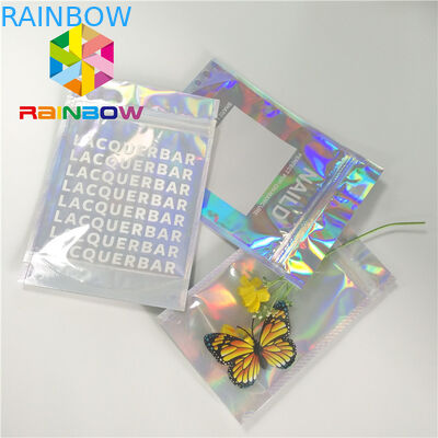 El traje de baño de empaquetado de la suave al tacto del bolso del bikini plástico impermeable recicla bolsos de la cerradura de la cremallera