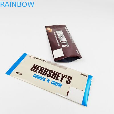 La bolsa de plástico reciclable Digital de la barra de chocolate de Cannabinoids que imprime el bolso de la hoja