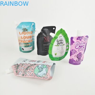 Bolsa plástica flexible Doypack líquido del canalón para la salsa de tomate/el cosmético