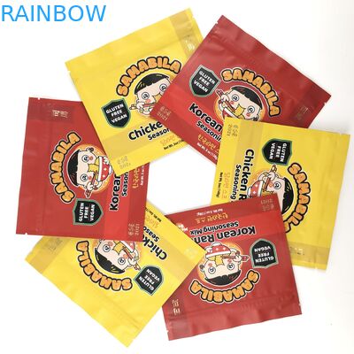 Mylar impreso de encargo transparente empaqueta bolsos Ziplock comestibles de la hoja de la bolsa 3.5g de la prueba del olor