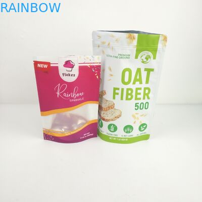 Bolso comestible del paquete del bocado de la cremallera de la bolsa del acondicionamiento de los alimentos para el caramelo de las galletas