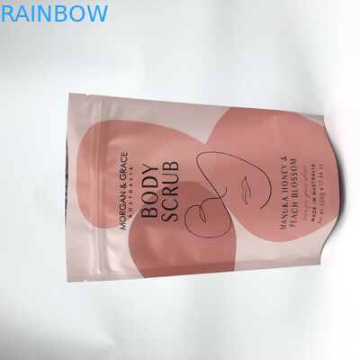 La cremallera Mylar se levanta la impresión de Gravnre de las bolsas para la sal de baño del exfoliante corporal