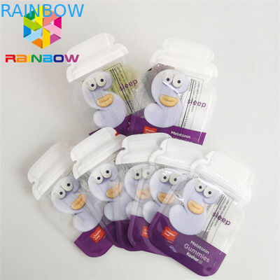 Troquelado pequeño que se puede volver a sellar a prueba de olores Bolsa 3.5g Galleta Mylar Bolsas de comida