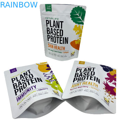 hoja blanca de la galleta de la prueba del olor 3.5g del caramelo de la categoría alimenticia de la cremallera del bolso de encargo de la cerradura