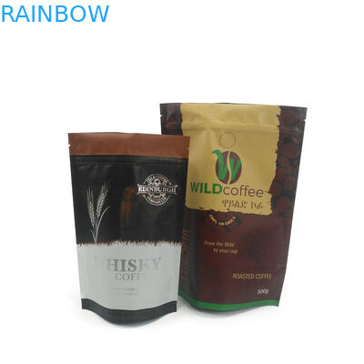 Prueba Ziplock helada blanca de empaquetado del olor del bolso del té del café con su logotipo