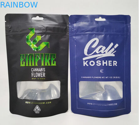 Incienso herbario de la hoja plástica que empaqueta la flor del cáñamo de la bolsa del soporte del bolso de Mylar para arriba