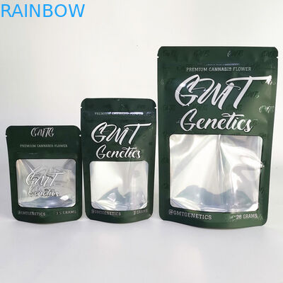 Incienso herbario de la hoja plástica que empaqueta la flor del cáñamo de la bolsa del soporte del bolso de Mylar para arriba