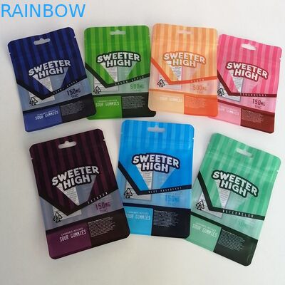 Incienso herbario de la hoja plástica que empaqueta la flor del cáñamo de la bolsa del soporte del bolso de Mylar para arriba