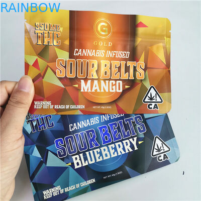 El bolso de empaquetado 420 Digital de la marijuana de la mala hierba de CBD que imprimía Doypack cortó incienso con tintas herbario