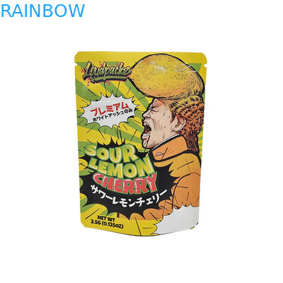 Levántese la galleta de empaquetado del caramelo de la bolsa de Mylar de la cremallera de la bolsa de plástico de los snacks