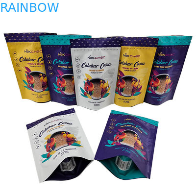 Levántese la galleta de empaquetado del caramelo de la bolsa de Mylar de la cremallera de la bolsa de plástico de los snacks