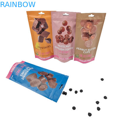 la galleta comestible Mylar del caramelo de 14G 28G empaqueta a Matte Child Resistant Stand Up sellado plástico