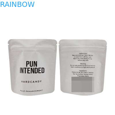 El bolso de Mylar del papel de aluminio se coloca encima de la comida de empaquetado de la prueba del olor de la bolsa que se puede volver a sellar