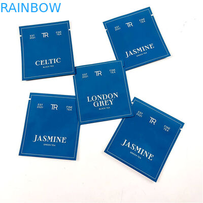 500Ppcs que empaqueta imprimiendo los bolsos de Mylar para las bolsas negras del sellado caliente del té verde