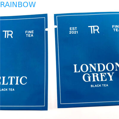 500Ppcs que empaqueta imprimiendo los bolsos de Mylar para las bolsas negras del sellado caliente del té verde