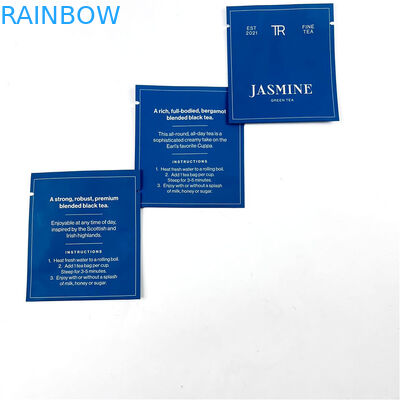 500Ppcs que empaqueta imprimiendo los bolsos de Mylar para las bolsas negras del sellado caliente del té verde