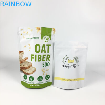 La etiqueta de encargo que empaquetaba el sellado caliente de la harina de avena de las bolsas de Mylar laminó la cremallera Doypacks de las bolsas