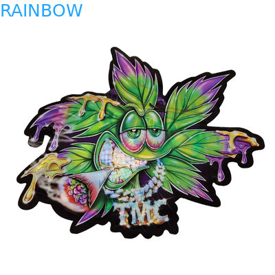 3.5g selló la prueba Mylar del olor empaqueta especial único impresa aduana cortado con tintas de forma irregular