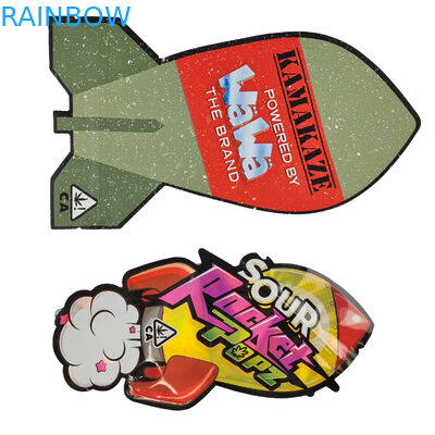 3.5g selló la prueba Mylar del olor empaqueta especial único impresa aduana cortado con tintas de forma irregular