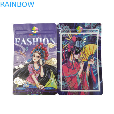 La cremallera comestible del papel de aluminio del envase de plástico se levanta los bolsos para el polvo de la proteína de la galleta del bocado