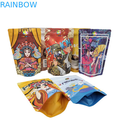 Envasado de alimentos con cremallera Envoltura comestible para barra de café de 250 g Bolsa de pie que se puede volver a sellar