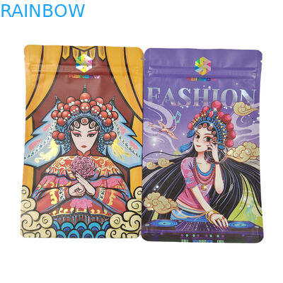 Envasado de alimentos con cremallera Envoltura comestible para barra de café de 250 g Bolsa de pie que se puede volver a sellar