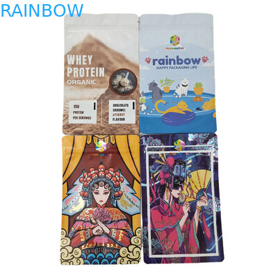 Empaquetado de la categoría alimenticia Bolsas con cierre de cremallera comestibles de Mylar de papel de aluminio mate personalizado