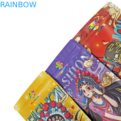 Bolsa de papel de aluminio comestible con cremallera de pie, 100g de plástico para dulces/bocadillos/café/bolsas de Mylar para alimentos para mascotas