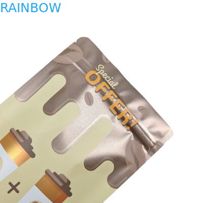 Bolsa de papel de aluminio comestible con cremallera de pie, 100g de plástico para dulces/bocadillos/café/bolsas de Mylar para alimentos para mascotas