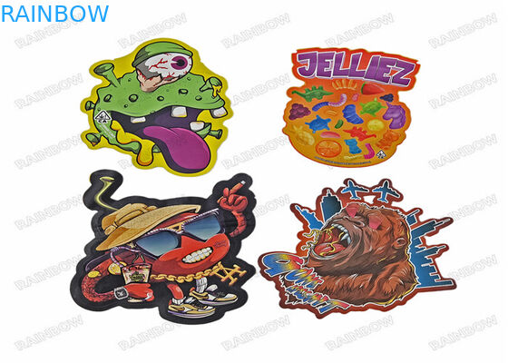 La comida formada especial cortada con tintas Mylar de empaquetado Ziplock plástico del bolso irregular del bocado 3.5g empaqueta