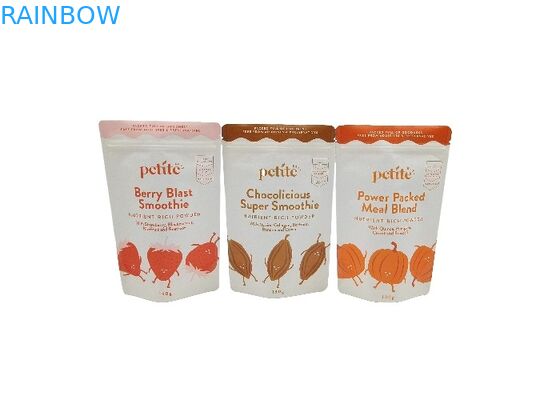 El soporte biodegradable del papel de Kraft para arriba empaqueta bolsas del acondicionamiento de los alimentos