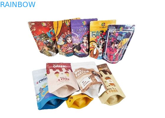 Soporte del plástico del papel de aluminio encima de los bolsos Ziplock que se puede volver a sellar de Mylar de la prueba del olor de la bolsa