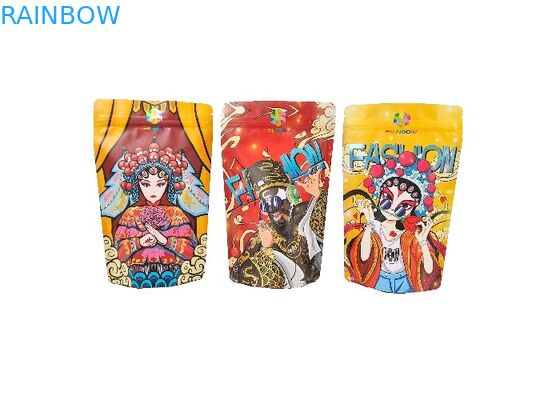 El almacenamiento del postre de la nuez del caramelo del cacahuete de la comida se levanta bolsos de la comida de Mylar con el Ziplock que se puede volver a sellar