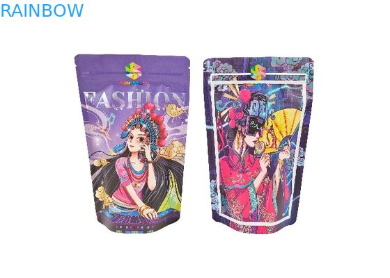 El almacenamiento del postre de la nuez del caramelo del cacahuete de la comida se levanta bolsos de la comida de Mylar con el Ziplock que se puede volver a sellar