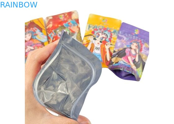 El almacenamiento del postre de la nuez del caramelo del cacahuete de la comida se levanta bolsos de la comida de Mylar con el Ziplock que se puede volver a sellar