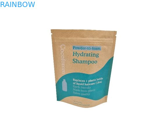 Soporte de empaquetado comestible de Brown Kraft del papel de Doypack de la prueba al por mayor del olor encima de bolsas