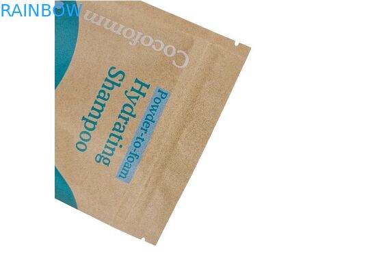 Soporte de empaquetado comestible de Brown Kraft del papel de Doypack de la prueba al por mayor del olor encima de bolsas