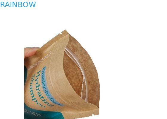 Soporte de empaquetado comestible de Brown Kraft del papel de Doypack de la prueba al por mayor del olor encima de bolsas