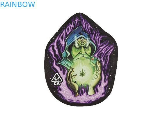 La cerradura plástica de la cremallera de la suave al tacto 3.5g Mylar empaqueta la impresión formada especial de Digitaces