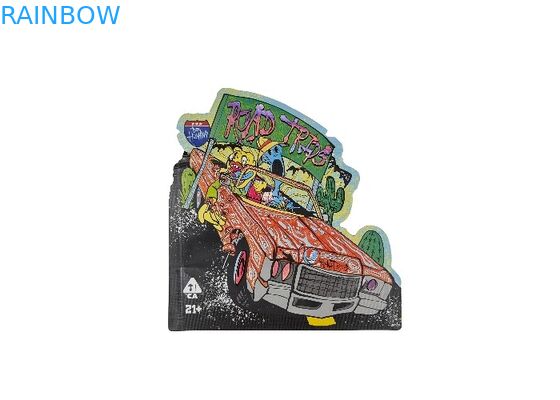 La cerradura plástica de la cremallera de la suave al tacto 3.5g Mylar empaqueta la impresión formada especial de Digitaces