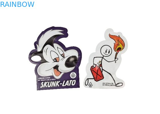 La bolsa ULTRAVIOLETA de encargo de Mylar de la cerradura de la cremallera de la impresión de Logo Spot cortó el sellado caliente del uno mismo con tintas del bolso para el envasado de alimentos