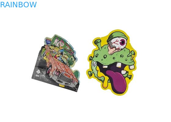 La bolsa ULTRAVIOLETA de encargo de Mylar de la cerradura de la cremallera de la impresión de Logo Spot cortó el sellado caliente del uno mismo con tintas del bolso para el envasado de alimentos