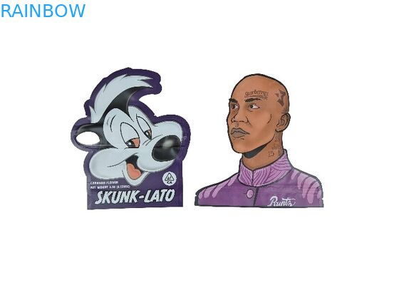 La cerradura a prueba de niños formada especial de la cremallera empaqueta 3.5g que se puede volver a sellar - bolsas de la prueba del olor 28g