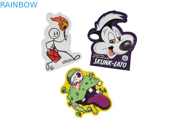 3.5g - el papel de aluminio del holograma 28g Mylar empaqueta a Matte Finish Irregular Special Shaped