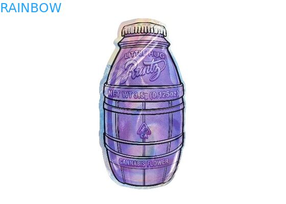 La aduana cortada con tintas plástico Mylar empaqueta el holograma formado especial que pinta 3.5g