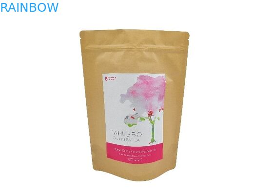 Las bolsas biodegradables del soporte para arriba crean bolsos de empaquetado del café para requisitos particulares del papel de Kraft