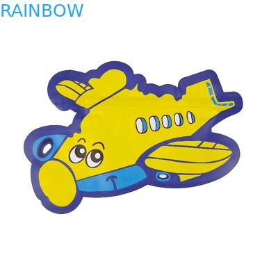 Ziplock de forma irregular especial cortado con tintas de impresión olográfico del bolso 3.5g 7g de Mylar