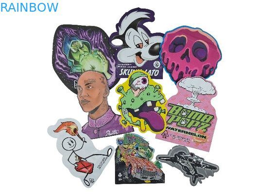 3.5g impreso de encargo cortó el Ziplock de Matte Smell Proof Child Proof con tintas del bolso de Mylar