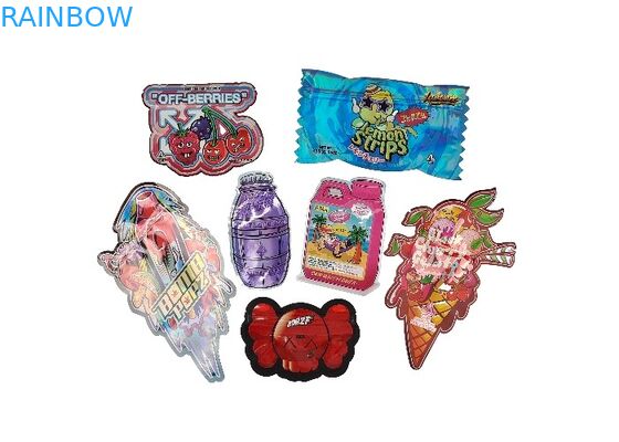 3.5g impreso de encargo cortó el Ziplock de Matte Smell Proof Child Proof con tintas del bolso de Mylar