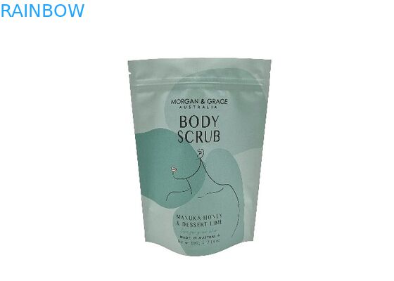 Impresión digital Bolsa Stand Up personalizada Bolsa de embalaje a prueba de agua para el exfoliante corporal